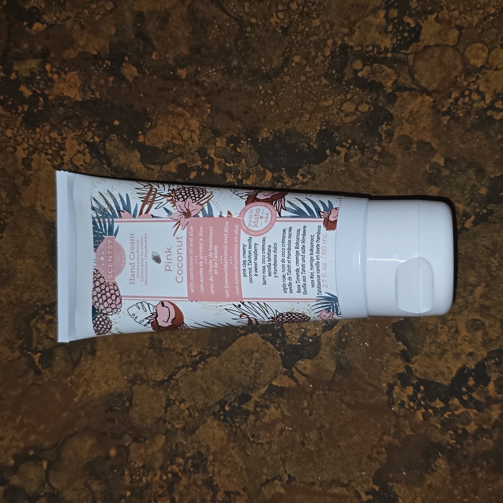 Scentsy Pink Coconut hand cream brand new